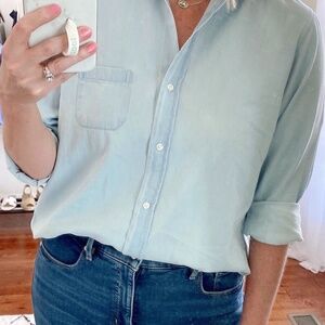 Grayson The Hero Light Wash Denim Button Up Shirt